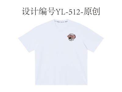 YL-512-原创-酸性设计-花体字-白墨烫画/印花/数码直喷/刺绣=T恤图案设计图4
